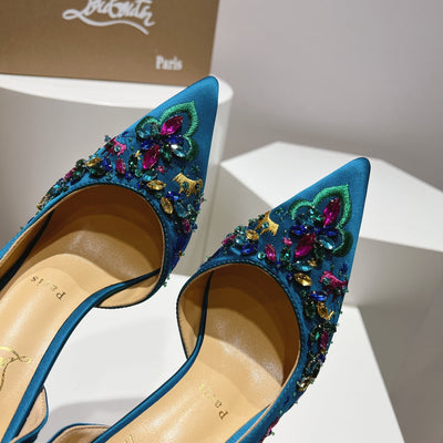 CL* 24 1:1 VIPembroidered high heels