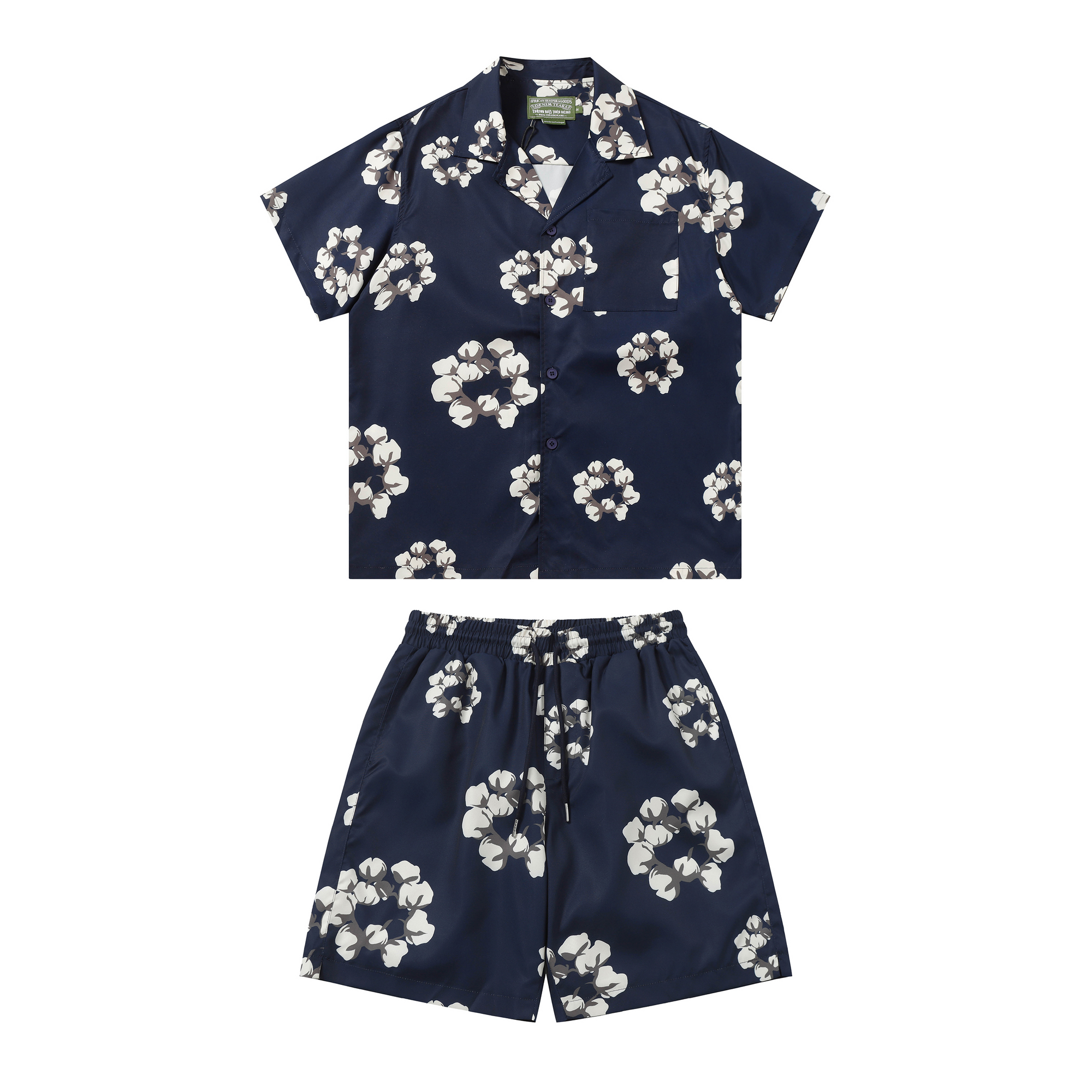 Garland Cotton Shirt + Shorts Set